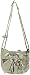XOXO Bold Catch Pleated Purse W/ Bows, [54766], Pewter