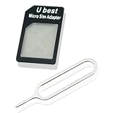 Kit Adaptateur Micro-SIM(cristal) - convertit la carte SIM du format micro au format standard iPhone 4/4S,iphone3, iPod, iPad