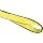 Mazzella EE2 Edgeguard Nylon Web Sling, Eye-and-Eye, Yellow, 2 Ply, Twist Eyes, Vertical Load Capacity
