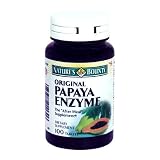 Nature's Bounty Original Papaya Enzyme, 100 Tablets (Pack of 6)