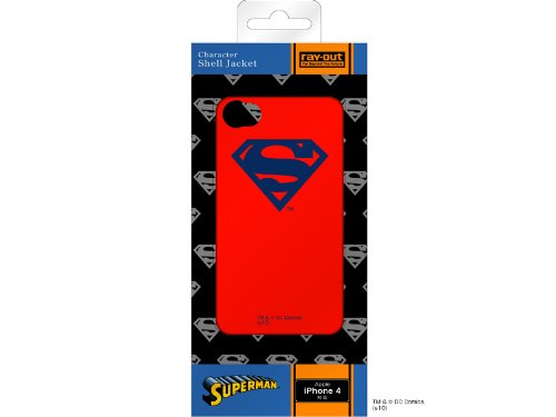 レイアウト iPhone4シリーズ用スーパーマンロゴシェルジャケット RT-WP3A/SM