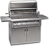 Alfresco AGBQ42CN 47 Freestanding Natural Gas Grill with 770 sq. in. Cooking Surface, Infrared Rotisserie Burner, Stainless Steel Grates and Grill Cart (2 Access Doors)