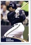 2012 Topps Baseball MLB Sticker #236 Rickie Weeks Milwaukee Brewers