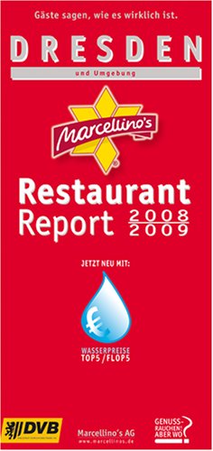 City Travel Guides Discounted  Bücher : Marcellino's Restaurant Report Dresden und Umgebung 2008/2009