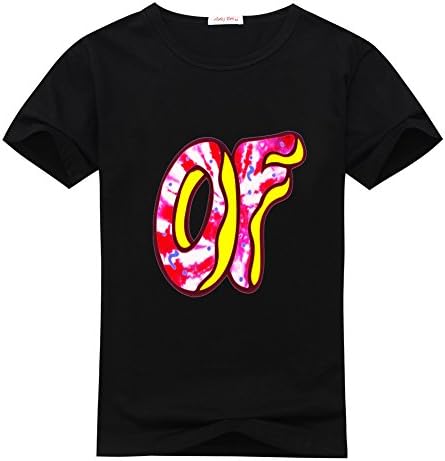 AngelaPinacho Mens Odd Future Logo Black T-shirts Size L