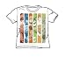 Search : Justice League Columns Youth S/S T-shirt in White by DC Comics