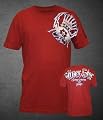 Silver Star Mens OLD SCHOOL T-shirt in Red- Medium