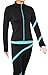 NY2 SPORTSWEAR Figure Skating Polartec Polar Fleece Spiral Jacket (Turquoise, Child Medium)
