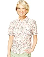 Classic Collection Pure Cotton Ditsy Floral Blouse
