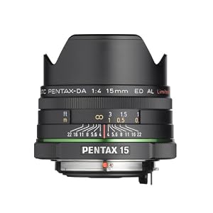 Pentax SMC 15mm f/4.0 DA ED AL Limited Wide Angle Lens for Pentax Digital SLR Cameras