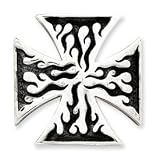 Sterling Silver Antiqued Gothic Pendant - JewelryWeb