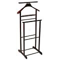 Herrendiener Diener aus tabakfarbenem Massivholz, Breite 47cm x Tiefe 36cm x H�he 102cm HA30869
