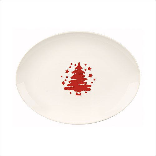 Best Cheap Waechtersbach 2227334480 13 x 9.5-Inch Tannenbaum Oval Platter - White With Red Tree- Pack of 2