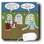 Rich Diesslins Funny General Cartoons - Halloween - Zombies are Invited to Michael Jacksons Party - Mouse Pads