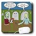 Rich Diesslins Funny General Cartoons - Halloween - Zombies are Invited to Michael Jacksons Party - Mouse Pads Image