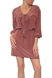 Women's Rory Beca Stern Lace Up Ruffle Dress in Mauve