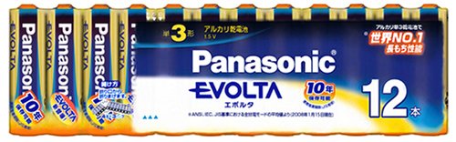 Panasonic エボルタ乾電池単三型12本パック LR6EJ/12SW
