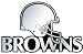 Cleveland Browns NFL Silver Auto Emblem