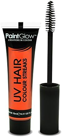 Paintglow Uv Neon Streak Hair Colour, Neon Orange 15ml