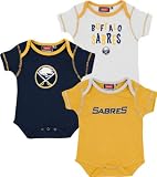 NHL Infant Buffalo Sabres Team Color 3Pc Creeper Set - R52Njcbb (Multi, 24 Months)