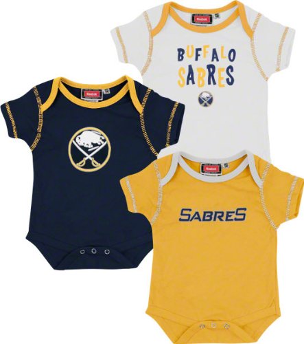 NHL Infant Buffalo Sabres Team Color 3Pc Creeper Set - R52Njcbb (Multi, 12 Months)