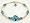 2 Piece Bracelet & Earring SET: Blue Zircon - December Birthstone Gold Filled Swarovski Crystal Handmade Beaded Bracelets