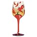 Westland Giftware 9-Inch Chili Peppers Wine Glass, 15-Ounce
