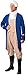 Forum Novelties Men's George Washington Xl Deluxe Costume, Multi, X-Large