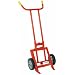 Wesco 240009 Economy Series Steel Drum Truck, Moldon Rubber Wheels, 1000 lbs Load Capacity, 24-1/2" Width x 62" Height x 17" Depth