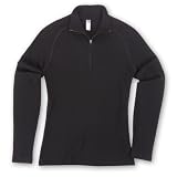 Ibex Women's Zepher T-Neck,Black,X-Large