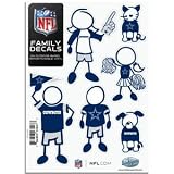 Dallas Cowboys Fan Stick Family Decal - 6 PC Set