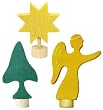 Advent Spiral Decorations - Set of Three