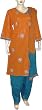 Indian Fashion Cotton Embroidered Salwar Kameez Size L (slk350a)