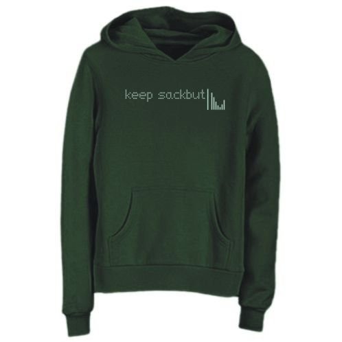 Sweatshirt Woman Dark Green " Keep Sackbut " Instruments