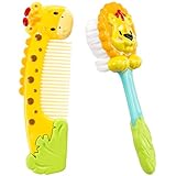 Sassy Jungle Soft Grip Comb and Brush Set