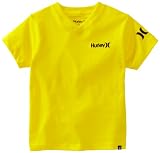 Hurley Boys 2-7 Solid V-Neck Tee, Blazing Yellow, 5
