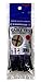 Cambridge Cable Ties 4" 18 Lbs 100 pcs, Mini/Lightweight Duty, UV Black