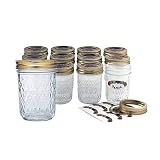 Ball 81200 can or freeze quilted crystal jelly jars, 8oz.