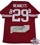 Michael Bennett Autographed/Hand Signed Wisconsin Jersey