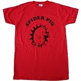 THE SIMPSONS SPIDER PIG Red Soft Fine Slimming Cotton Tee Licensed at Blue Devil Clothing
