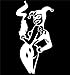 Harley Quinn Smokin' Batman WHITE Vinyl Car/Laptop/Window/Wall Decal