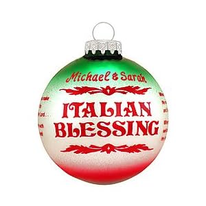 Click to buy Christmas decorations : personalized Italian blessing ornament from Amazon!