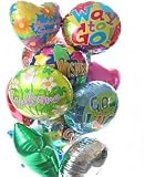 One Dozen Mylar Balloon Bouquet