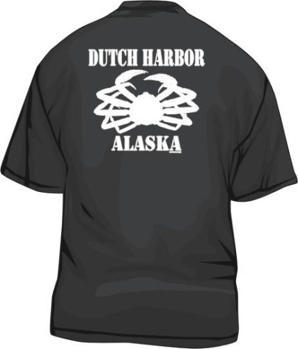 Dutch Harbor Alaska CRAB Logo Men's tee Shirt in 12 colors Small thru 6XL