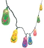 10 Plastic Flip Flop Party String Lights Beach Luau