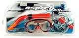 Osprey Adult Sport Swimming Mask & Snorkel Red