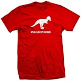 CARNIVORE meat diet vegetarian funny dinosaur RW SHIRT