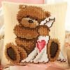 Popcorn Cross Stitch Cushion Kit - Popcorn with Blanket