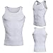Tulucky Men's Slimming Body Shaper Tank Top Front Zipper Corset Vest(white,L)
