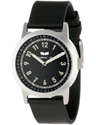 Vestal Unisex ABR3P03 Alpha Bravo Rubber Black Silver Lume Watch